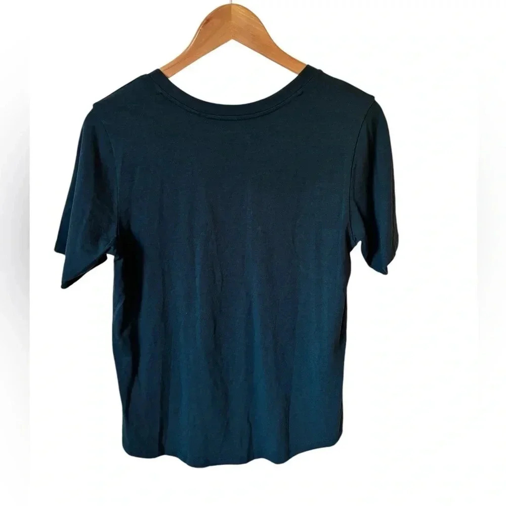 Universal Standard V Rex Deep Sea Tee Size 2XS Size 6-8 Short Sleeve - Picture 3 of 9